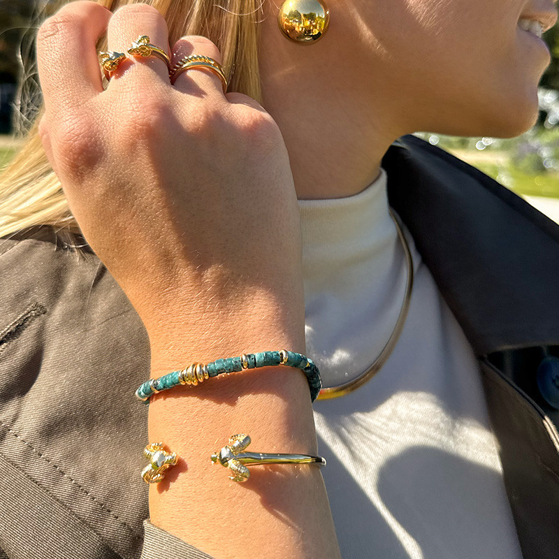 Bracelet Doré Apatite