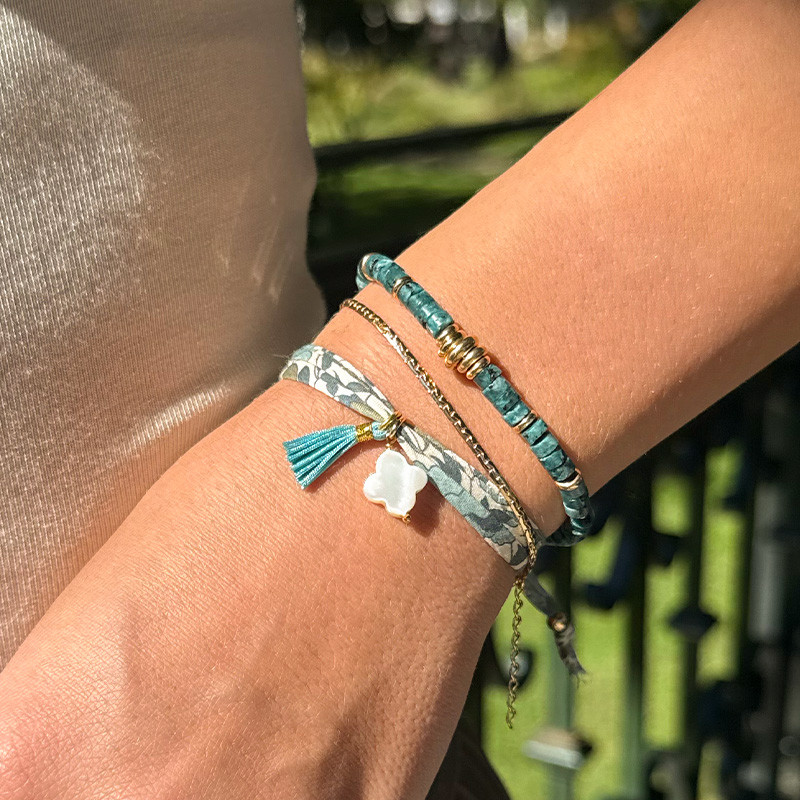 Bracelet Doré Apatite