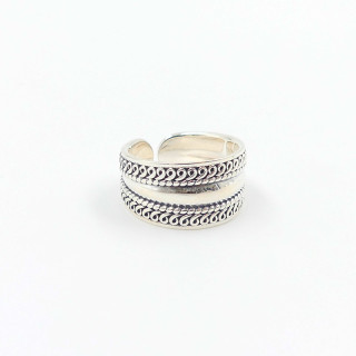 Bague Argent large vintage