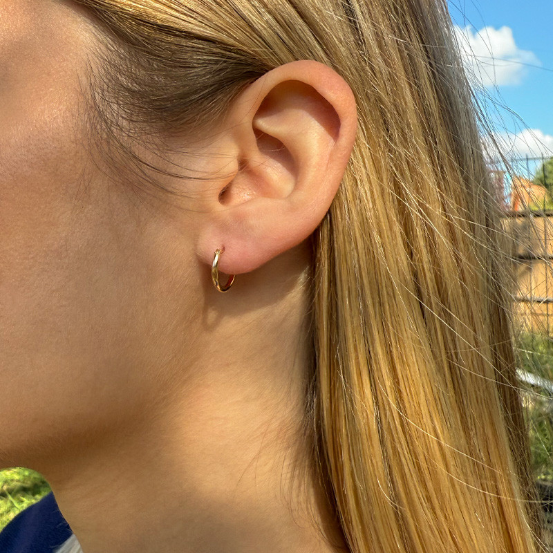 Créoles clic Plaqué Or 10 mm