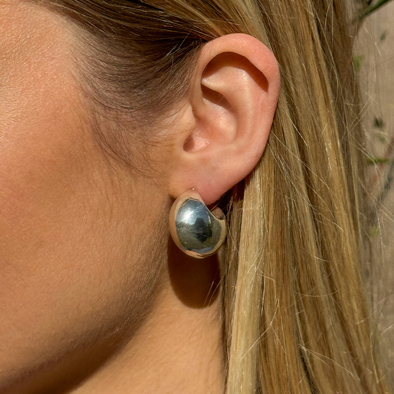 Créoles Argent panier