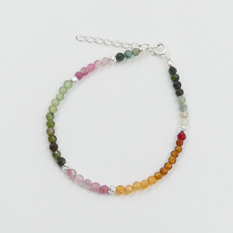 Bracelet Argent rang tourmaline