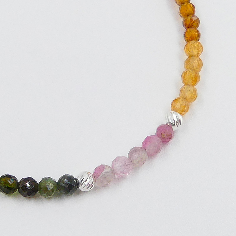 Bracelet Argent rang tourmaline