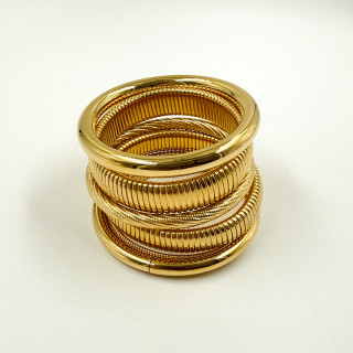 Set de 6 Joncs acier doré