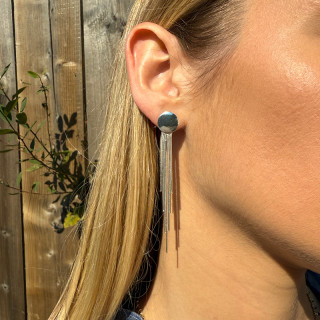 Boucles d'oreilles pendantes Argent