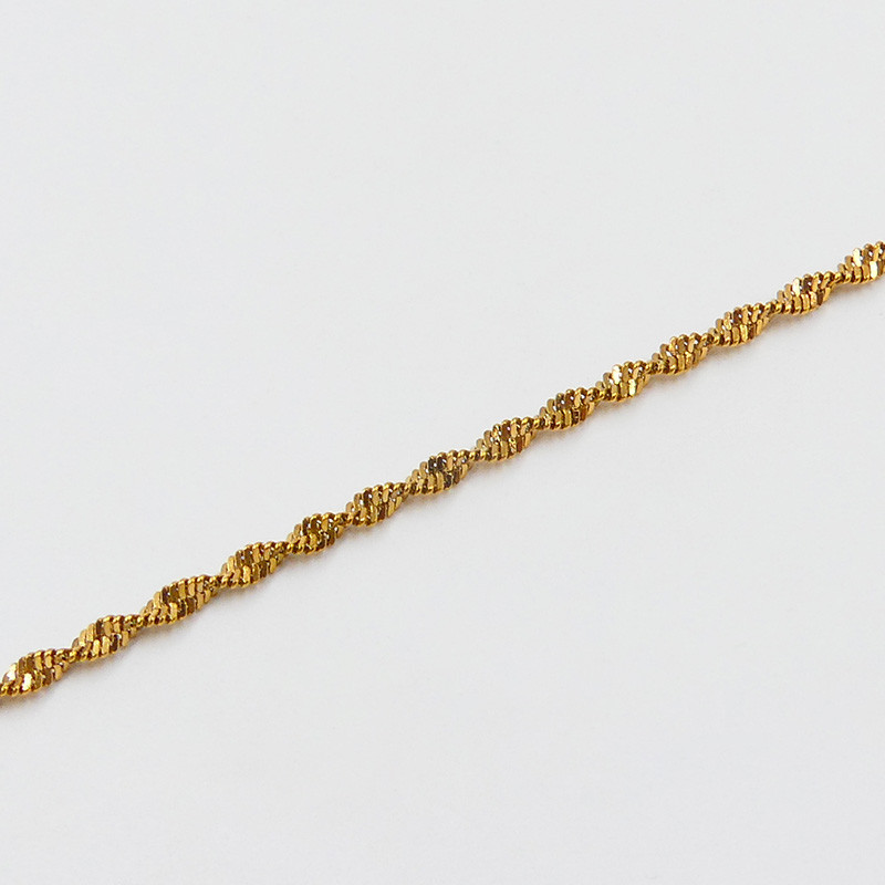 Bracelet acier doré spirale