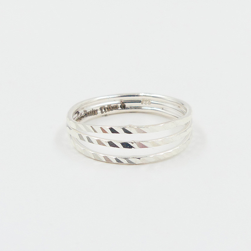 Bague Argent 3 rangs