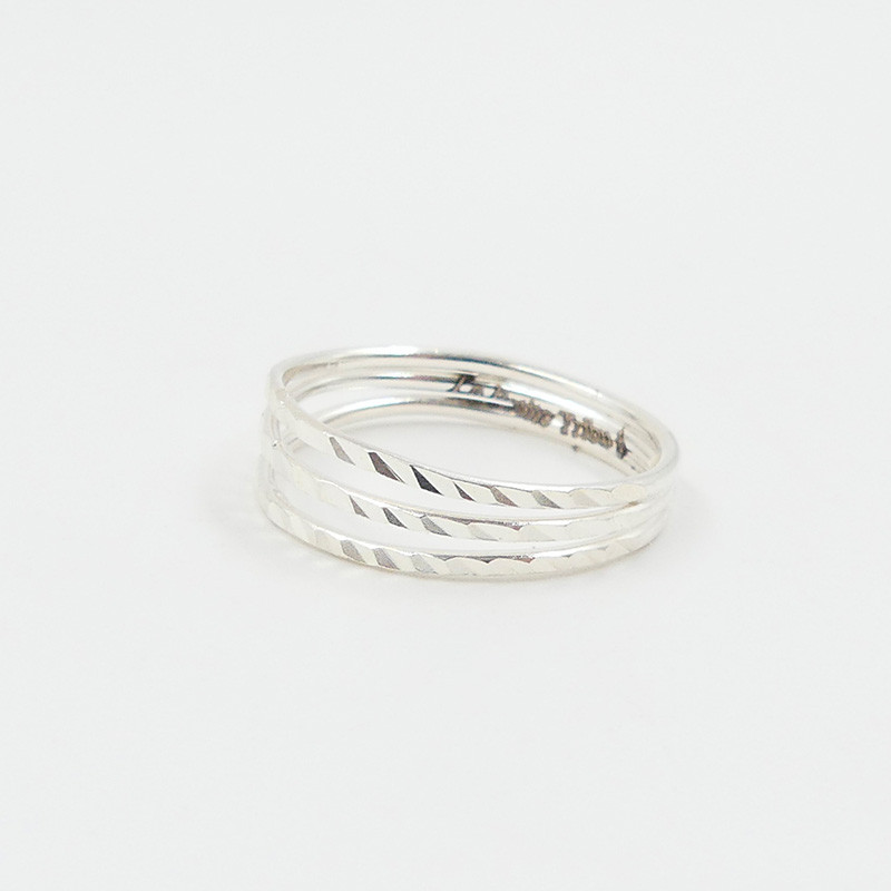 Bague Argent 3 rangs