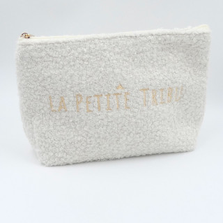Pochette moumoute blanche
