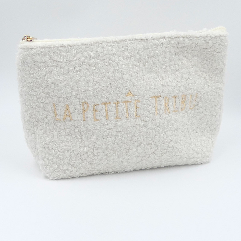 Pochette moumoute blanche