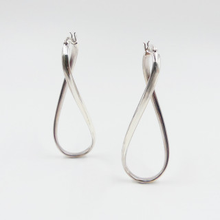 Créoles Argent ondulées