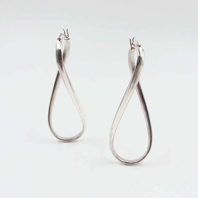 Créoles Argent ondulées