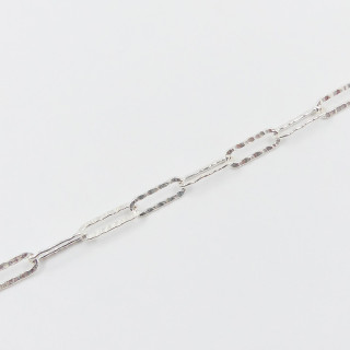 Bracelet Argent maille martelée