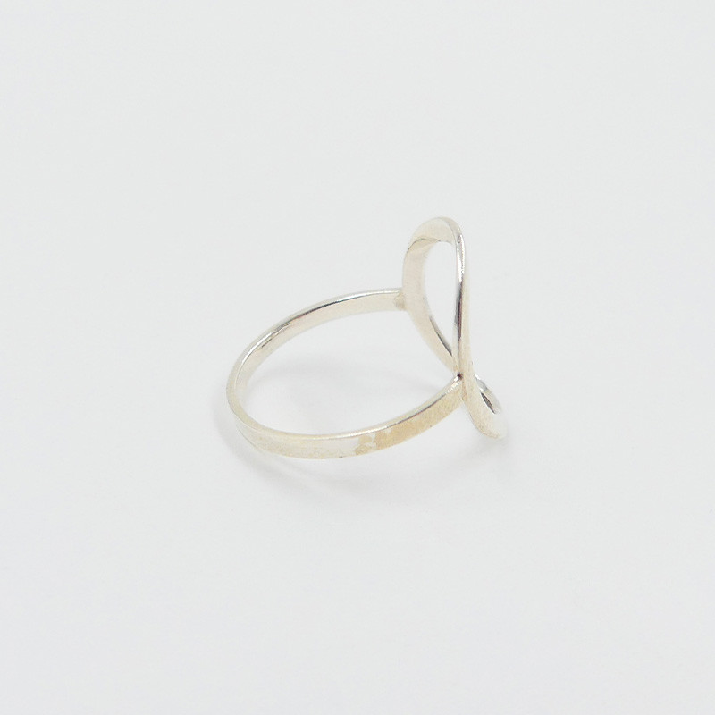 Bague fine Argent cercle ovale
