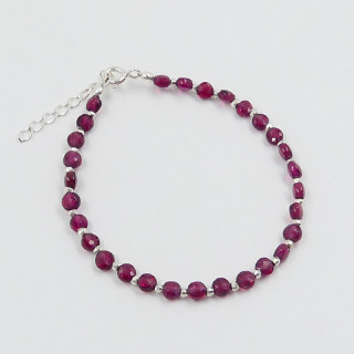 Bracelet Argent Grenat