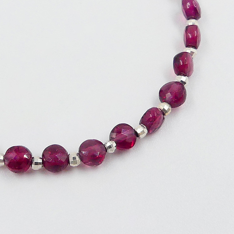 Bracelet Argent Grenat