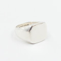Bague Argent chevalière