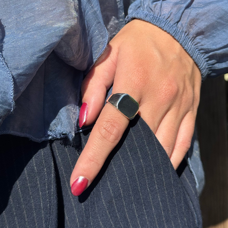 Bague Argent chevalière