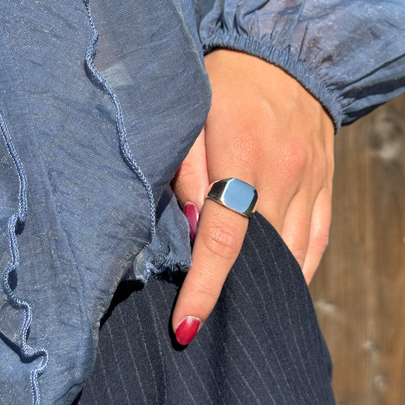 Bague Argent chevalière