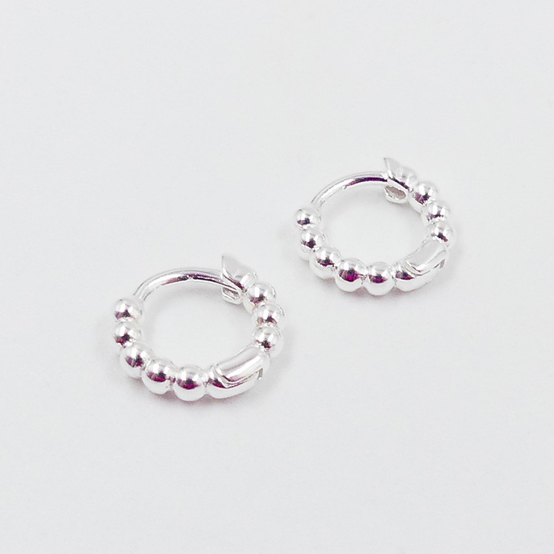 Créoles Argent mini boules