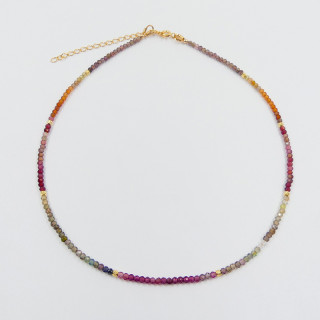 Collier Argent Spinel