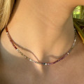 Collier Argent Spinel