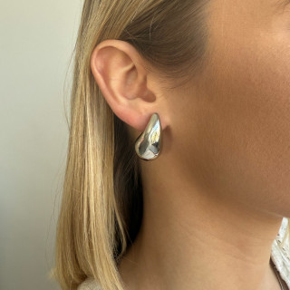 Boucles d’oreilles acier Gouttes pour femme