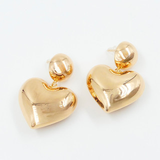 Boucles d'oreilles fantaisie doré coeur