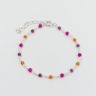 Bracelet Enfant Argent Rubis