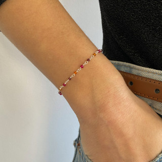 Bracelet Enfant Argent Rubis