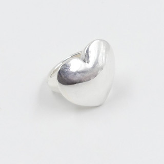 Bague large Argent coeur
