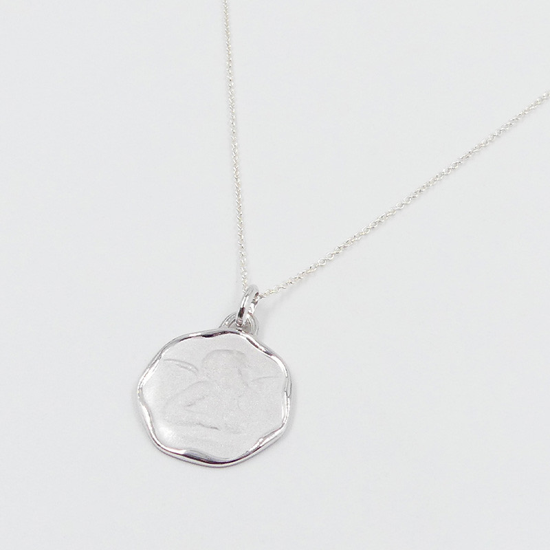 médaille bapteme en argent