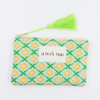Pochette tissu vert La Petite Tribu