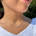 Collier enfant Plaqué Or barrette de perles