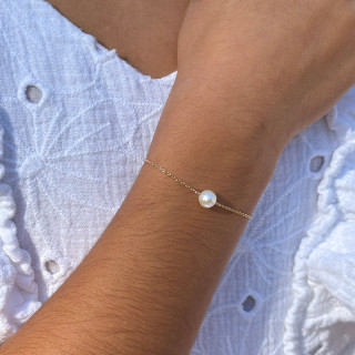 Bracelet enfant Plaqué Or Perle