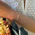 Bracelet Argent Barrette perles d'eau douce