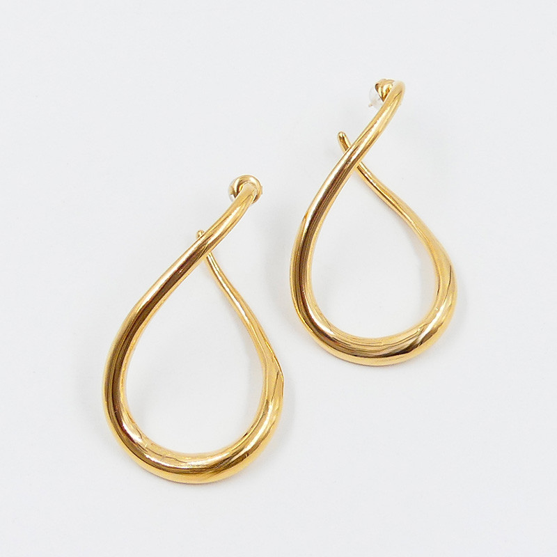 Boucles d’oreilles pendantes acier Infini
