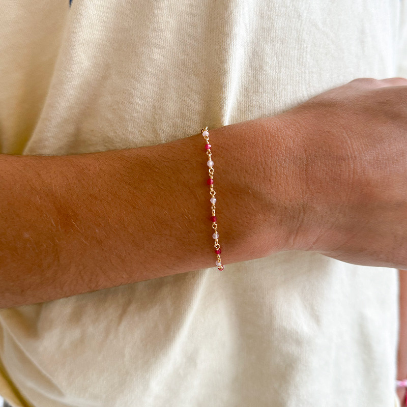 Bracelet Enfant plaqué or Rose