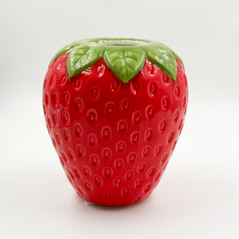 Vase Fraise – Décoration Originale & Tendance