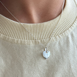 Collier Enfant Argent & Pendentif Cœur
