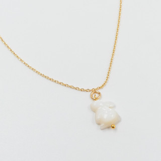 Collier Enfant Plaqué or & pendentif lapin