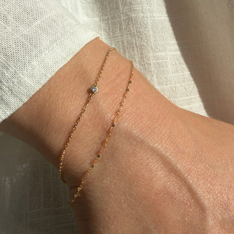Bracelet en or 18 Carats maille fantaisie