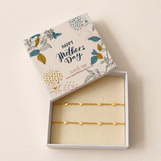 Coffret bracelets plaqué or