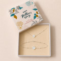 Coffret argent parure trèfle nacre