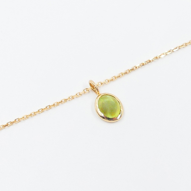 Collier or 18 carats & Chrysoberyl