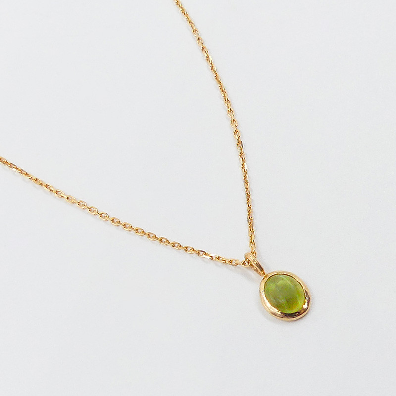Collier or 18 carats & Chrysoberyl