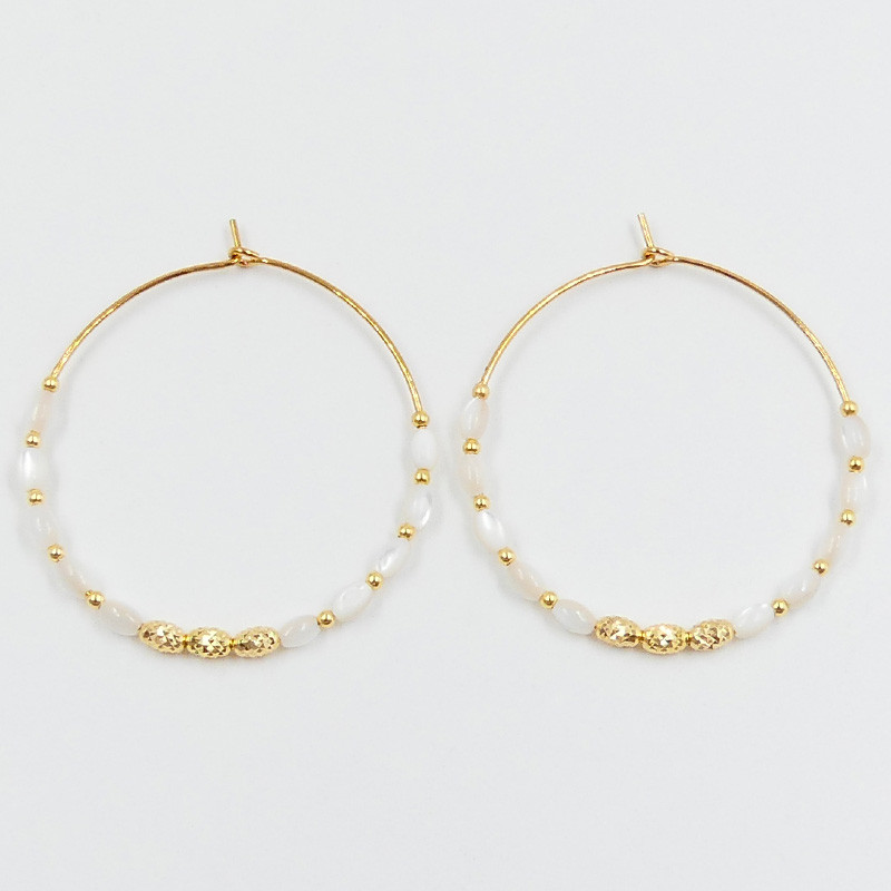 créoles dorées femme 40mm