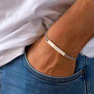 Bracelet gourmette Argent Homme