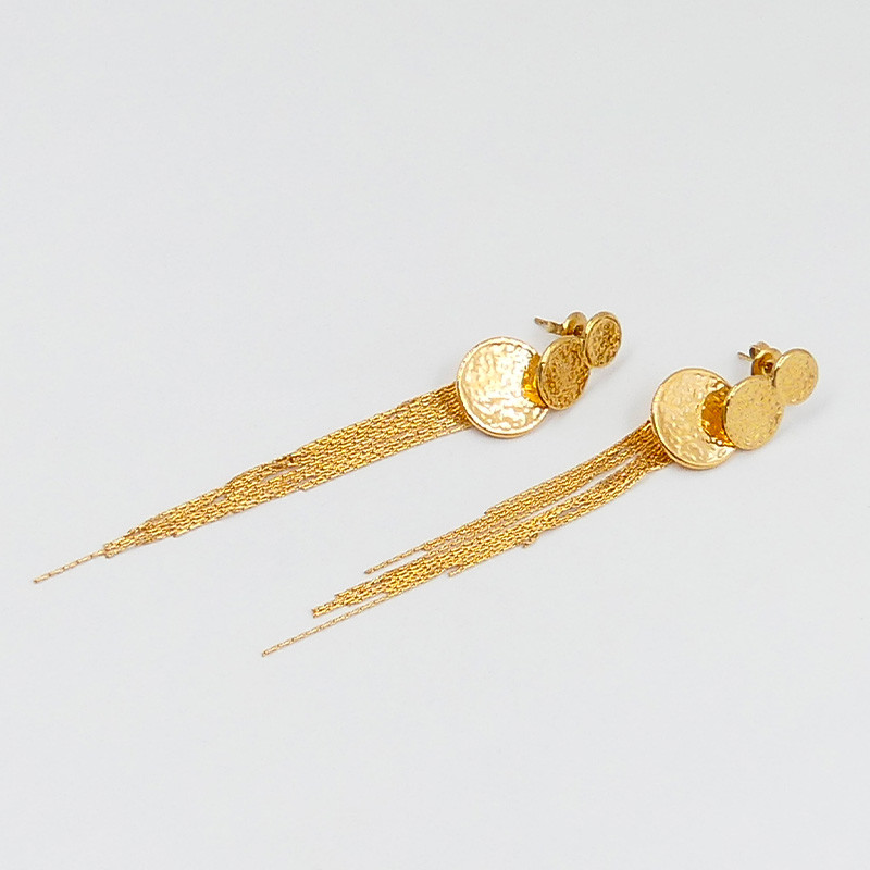 Boucles d’oreilles pendantes Acier Doré