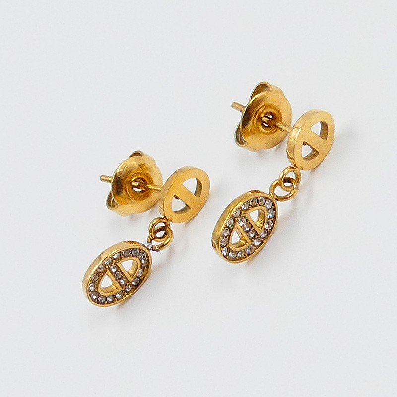Boucles d’oreilles Acier Inoxydable Maille Marine